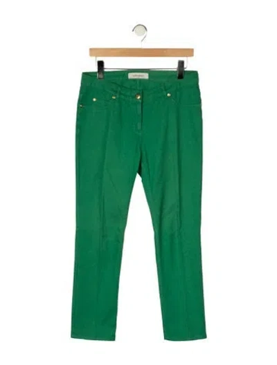 Pre-owned Saint Laurent Vintage Straight Leg Jeans In Green