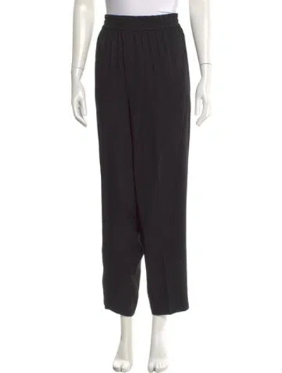 Pre-owned Saint Laurent Vintage Straight Leg Pants In Black