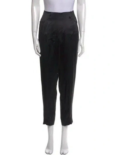 Pre-owned Saint Laurent Vintage Straight Leg Pants In Black