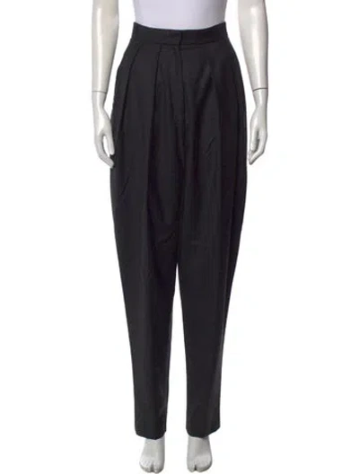 Pre-owned Saint Laurent Vintage Straight Leg Pants In Gray