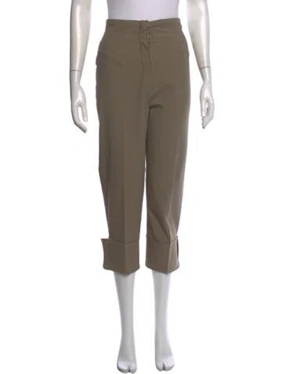 Pre-owned Saint Laurent Vintage Straight Leg Pants In Neutrals
