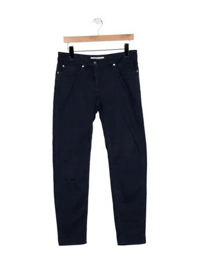 Pre-owned Saint Laurent Vintage Straight-leg Jeans In Blue