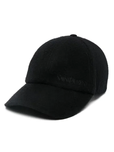 Saint Laurent Vintage Trucker Cap In Black