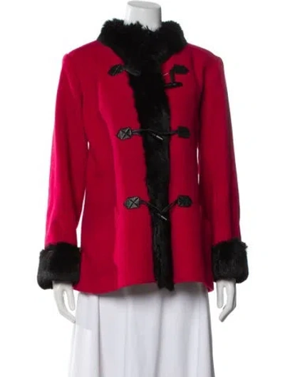 Pre-owned Saint Laurent Vintage Variation Evening Jacket In Red