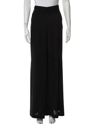 Pre-owned Saint Laurent Vintage Wide Leg Pants In Black