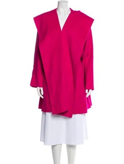 Pre-owned Saint Laurent Vintage Wool Peacoat In Pink