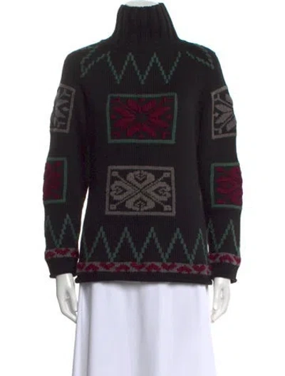 Pre-owned Saint Laurent Vintage Wool Sweater In Black