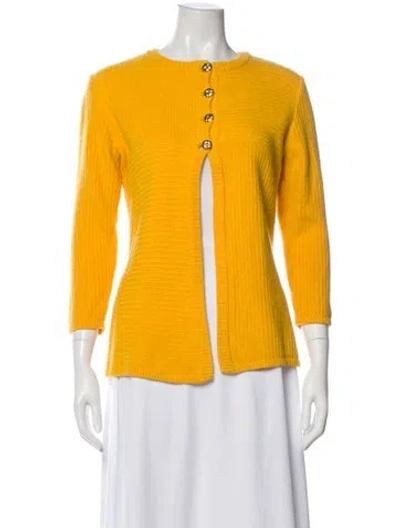 Pre-owned Saint Laurent Vintage Wool Sweater In Yellow