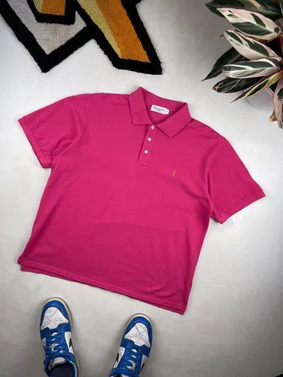 Pre-owned Saint Laurent Vintage Ysl Yves  Pink Polo