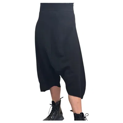 Pre-owned Saint Laurent Vintage Yves  X Stefano Pilati '09 Wool Harem Pants Black Fr 40