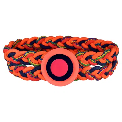 Pre-owned Saint Laurent Vintage Yves  Ysl Neon Space Age Woven Passementerie Belt In Red
