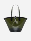 Saint Laurent Borsa Panier Media In Vinile In Peppermint,black