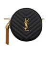 Saint Laurent Vinyle Baby Belt Bag In Black