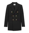 Saint Laurent Virgin Wool Blazer In Black