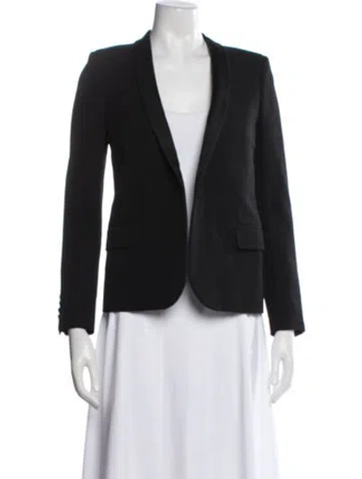 Pre-owned Saint Laurent Virgin Wool Blazer In Black