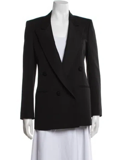 Pre-owned Saint Laurent Virgin Wool Blazer In Blue