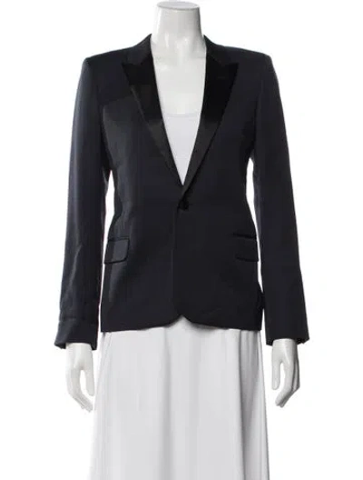 Pre-owned Saint Laurent Virgin Wool Blazer In Multi