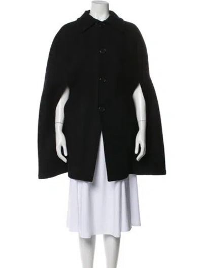 Pre-owned Saint Laurent Virgin Wool Coat W/ Tags In Black