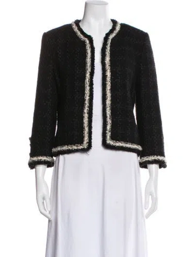 Pre-owned Saint Laurent Virgin Wool Evening Jacket In Black