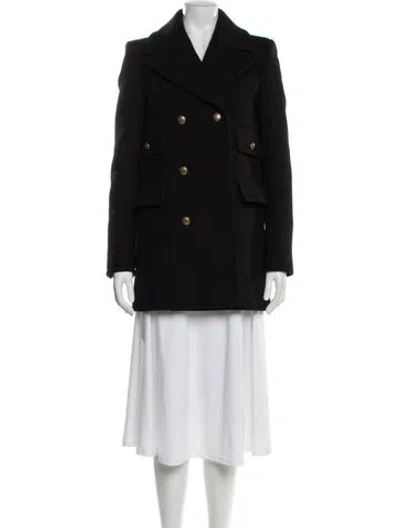 Pre-owned Saint Laurent Virgin Wool Jacket In Black
