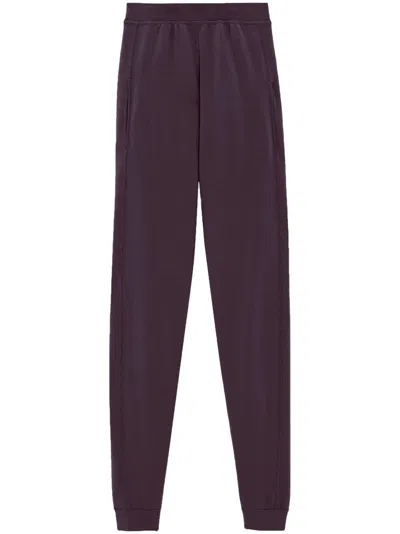 Saint Laurent Virgin Wool Jogging Pants In Violett