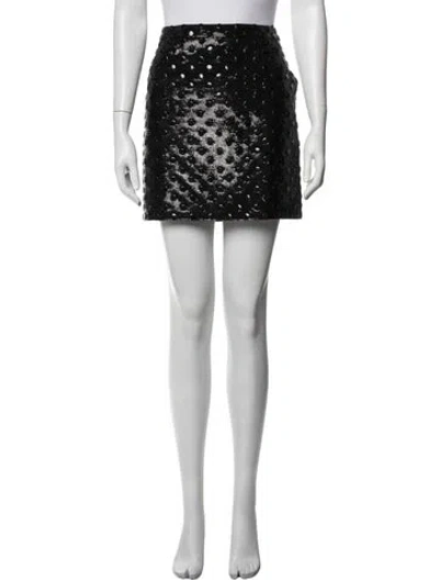Pre-owned Saint Laurent Virgin Wool Mini Skirt In White