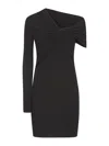 Saint Laurent One-shoulder Dress In Crepe Jersey