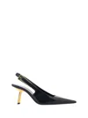 Saint Laurent Graham 110 Patent Leather Slingback Pumps In Nero