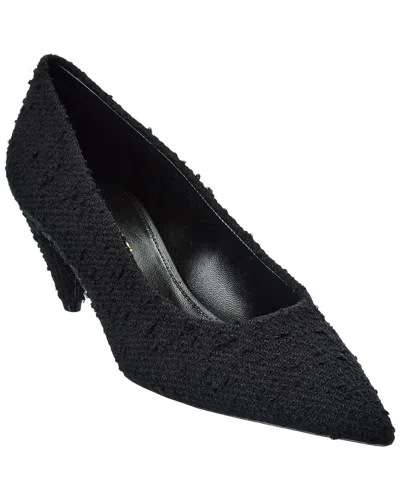 Saint Laurent Vivi 55 Tweed Pump In Black