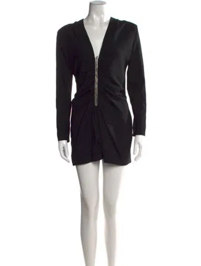 Pre-owned Saint Laurent V-neck Jumpsuit W/ Tags In Black