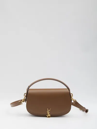 Saint Laurent Voltaire Bag In Brown
