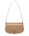 Saint Laurent Demi Lune Hobo Bag In Beige
