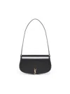 Saint Laurent Voltaire Mini Smooth Leather Shoulder Bag In Black