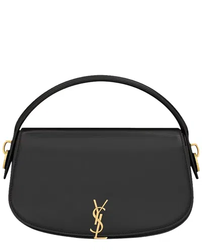 Saint Laurent Voltaire Half-moon Shoulder Bag, Never Carried (authentic Pre-  Loved) In Black
