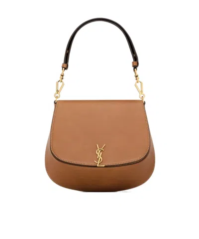 Saint Laurent Voltaire Handbag In Brown