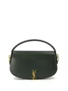 Saint Laurent Voltaire In Box Leather Bags In Green