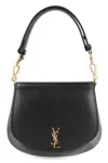 Saint Laurent Voltaire Leather Mini Handbag In Black