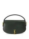 Saint Laurent Voltaire Leather Satchel Bag In Green