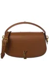 Saint Laurent Voltaire Cross-body Bag Adjustable Strap Top Handle In Brown