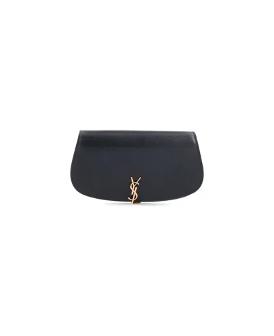 Saint Laurent Voltaire Leather Wallet On Chain