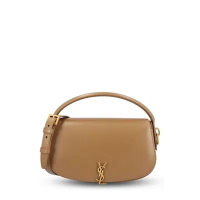 SAINT LAURENT SAINT LAURENT VOLTAIRE LOGO PLAQUE SHOULDER BAG