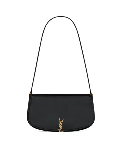 Saint Laurent Voltaire Mini Leather Bag In Black