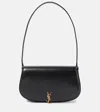 Saint Laurent Voltaire Mini Smooth Leather Shoulder Bag In Black