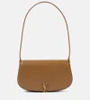 Saint Laurent Voltaire Mini Leather Shoulder Bag In Brown