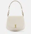 Saint Laurent Voltaire Mini Leather Shoulder Bag In White
