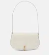 Saint Laurent Voltaire Mini Leather Shoulder Bag In White