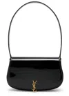 Saint Laurent Voltaire Mini Patent Leather Shoulder Bag In Black