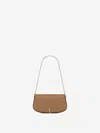Saint Laurent Voltaire Mini Leather Shoulder Bag In Brown