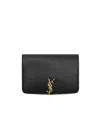 Saint Laurent Voltaire Passport Case In Box  In Black