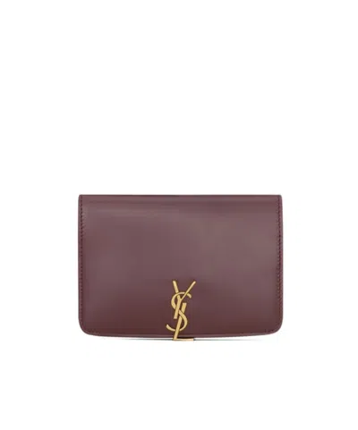 Saint Laurent Voltaire Passport Holder In Black